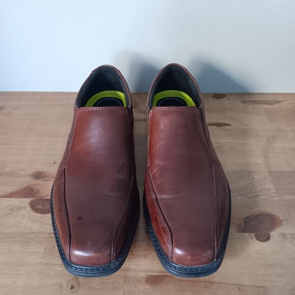 Bostonian Flexlite Mens 10 M Brown Loafers Shoes Bolton Used 21938 - Picture 2 of 11